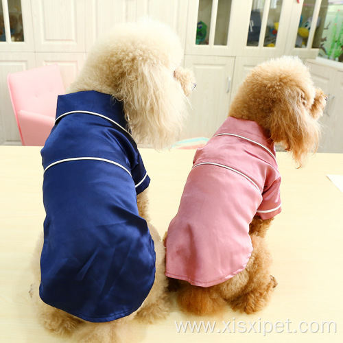 Direct Wholesale Luxury Silk Dog Cat Pet Clothes